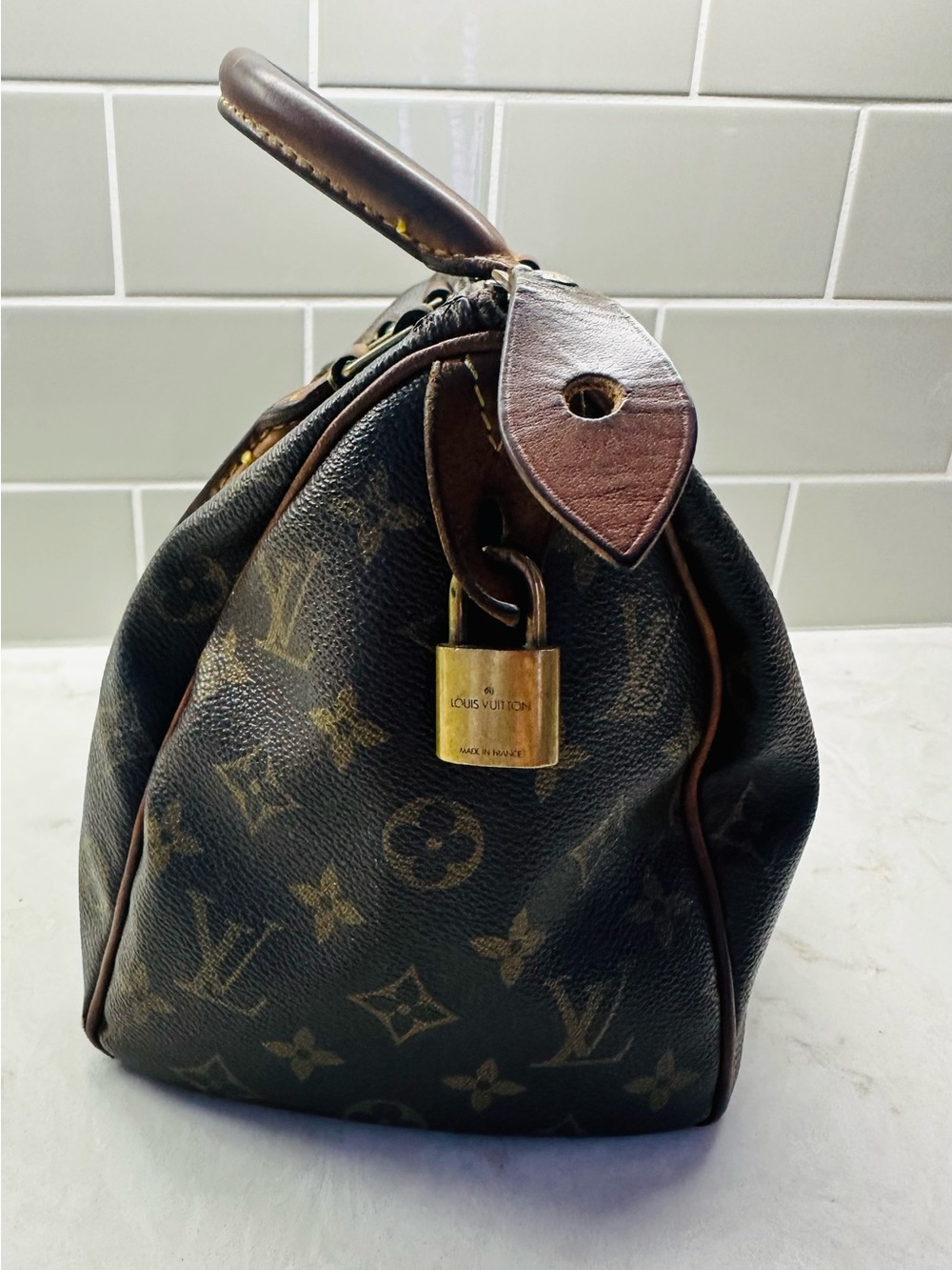 Vintage Louis Vuitton Monogram Speedy-style handbag, 10" W × 7" H × 7" D - Picture 16 of 16